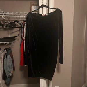 Juicy Couture black velvet bubble dress